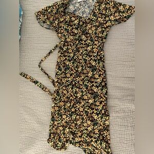 Floral Wrap Dress